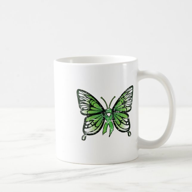 Mug Beurre à ruban vert pour la sensibilisation à la s (Droite)