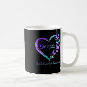 Mug Beurre Coeur Je Suis Survivant Suicide Prévention 