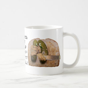 Mug Beurre d'arachide comique de cornichon sur la