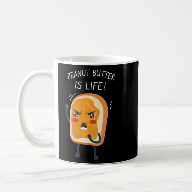 Mug Beurre d'arachide Vêtement Drôle Gag (Gauche)