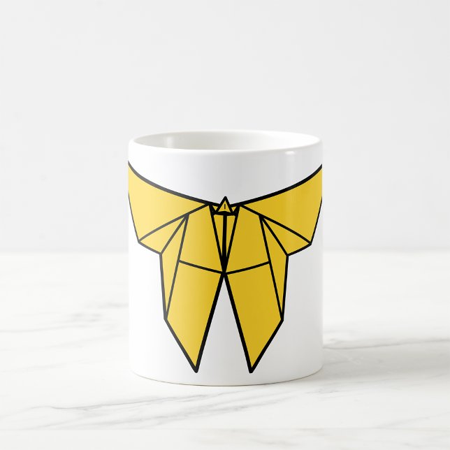 Mug Beurre d'origami jaune (Créateur téléchargé)