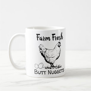 Mug Beurre frais de ferme amusant qui noie les oeufs d