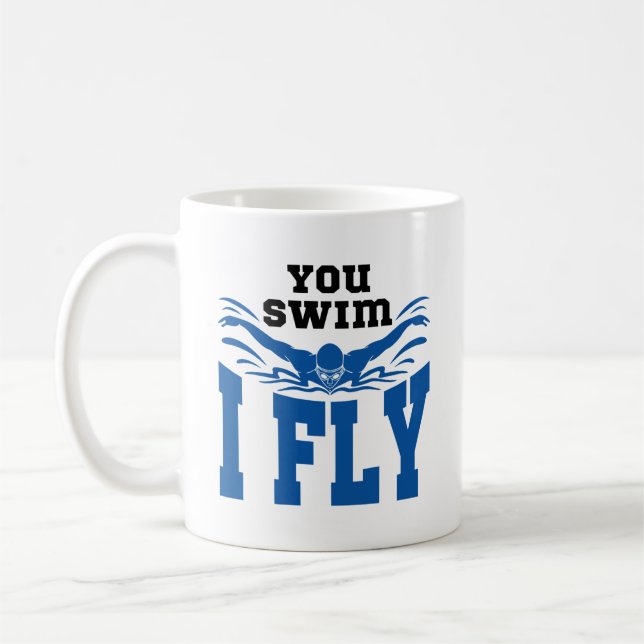Mug Beurre Papillon Vous Nagez I Voler (Gauche)