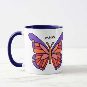 Mug Beurre Stylisé - Camions monogrammes personnalisés