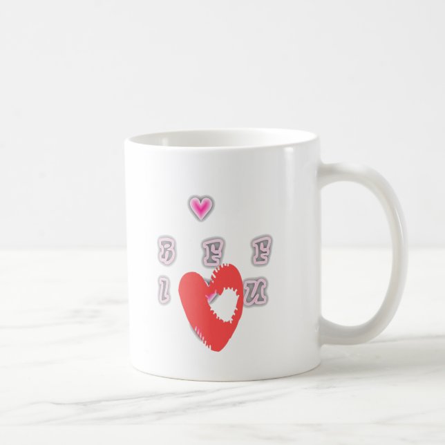 Mug BFF. Best Friends Forever : I Love You Art Print (Droite)