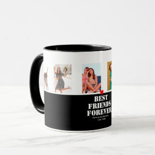 Mug BFF Photo Collage Citation personnalisée Meilleur 
