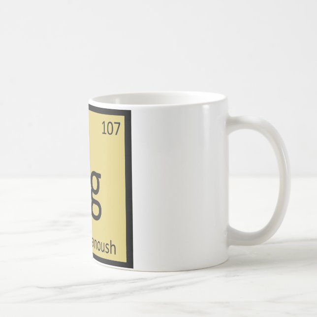 Mug Bg - Baba Ghanoush Chimie Symbole d'apéritif (Droite)