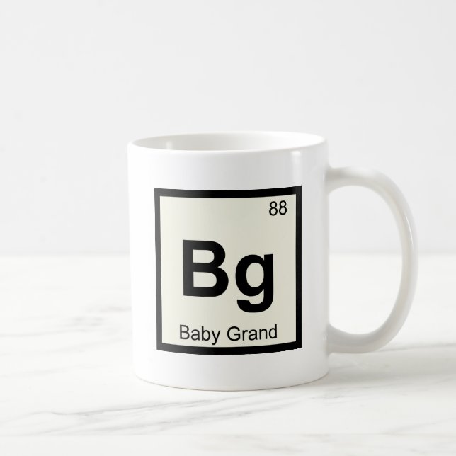Mug Bg - Piano à Queue Chimie Tableau Périodique (Droite)