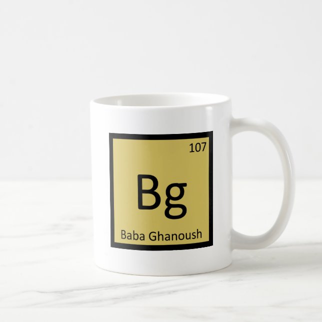 Mug Bg - Symbole de chimie de l'amuse-bouche Baba Ghan (Droite)