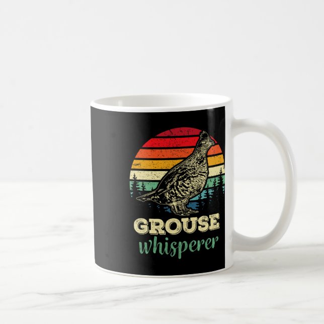 Mug Bi pour Hommes Rétro Ruffed Grouse Whisperer Chass (Droite)