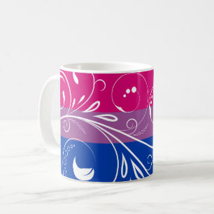 Mug Bi Pride Drapeau Vintage Minimal Floral Bloom