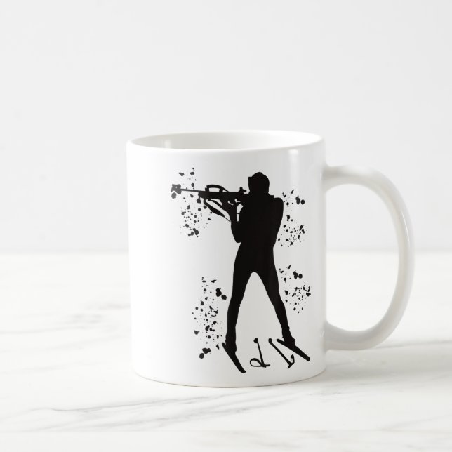 Mug Biathlète ski nordique biathlon  (Droite)