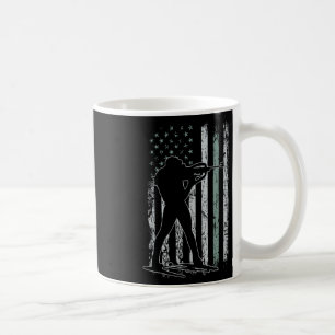 Mug Biathlon Drapeau Usa Retro Skis Hommes Biathlon