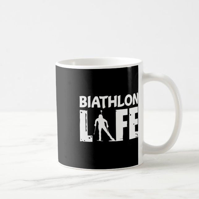 Mug Biathlon Vie Pour Biathlètes Ski (Droite)