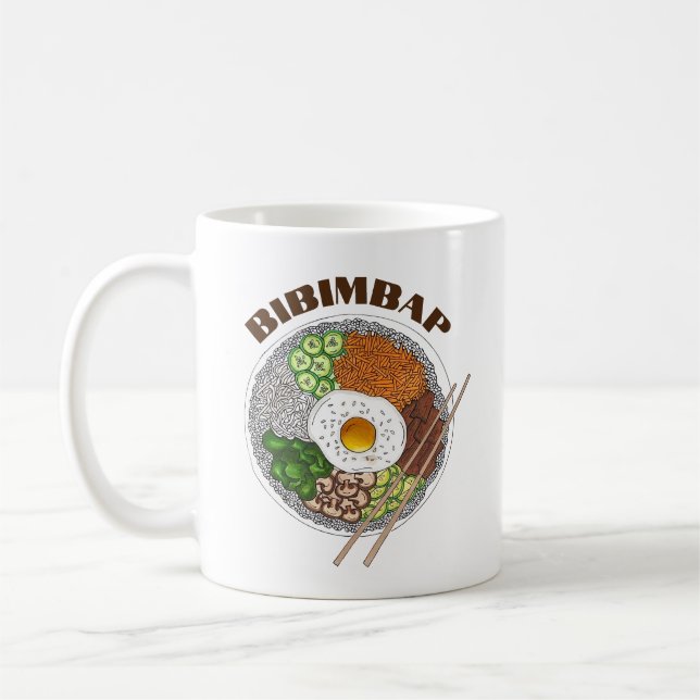 Mug Bibimbap Cuisine coréenne Cuisine Cuisine Riz Egg  (Gauche)