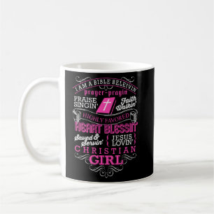 Mug Bible Belivin Christian Girl Foi religieuse Jésus
