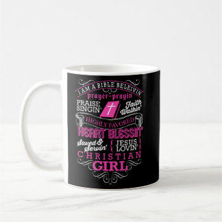 Mug Bible Belivin Christian Girl Foi religieuse Jésus