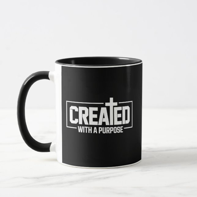 Mug Bible chrétienne bénie créée avec un but  (Gauche)