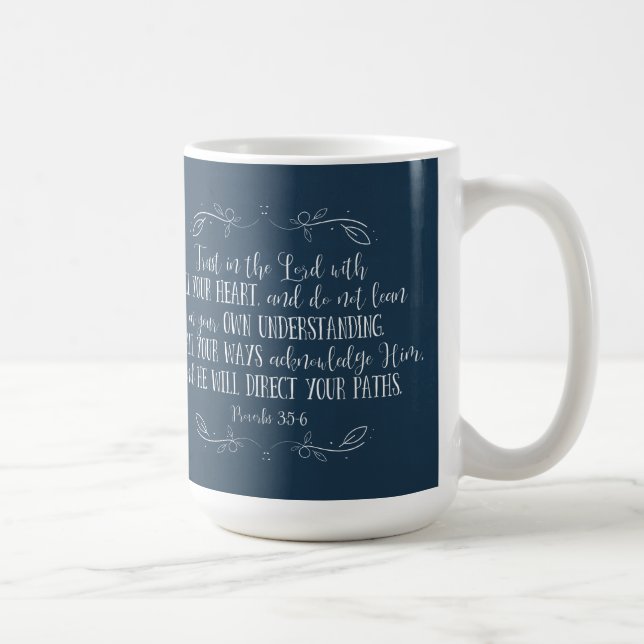 Mug Bible chrétienne rustique Verse Graduation Photo (Droite)