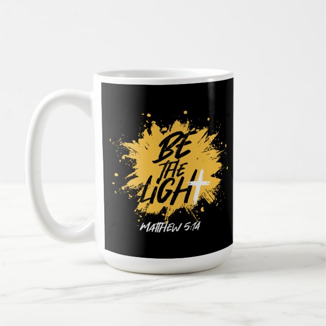 Mug Bible chrétienne Verse Be The Light Matthieu 5:14 (Gauche)