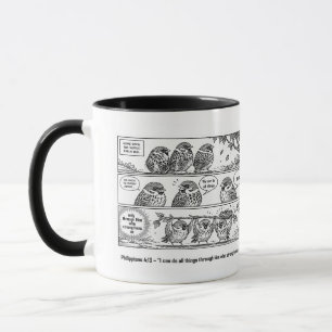 Mug Bible Écriture Phillipiens Dessin Animé Moineau Ar