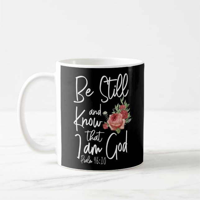 Mug Bible Verse Soyez Toujours Et Sachez Que Je Suis D (Gauche)