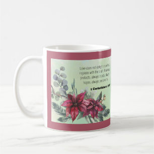 Mug Bible verset floral