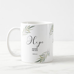 Mug Bible verset Hébreux Écriture feuille