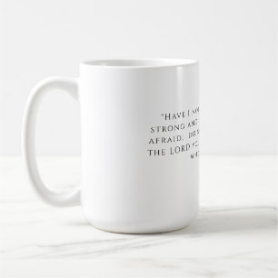 Mug Bible verset sur la peur - grand Musique blanche