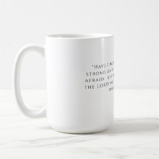 Mug Bible verset sur la peur - grand Musique blanche