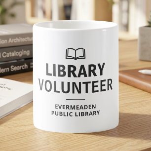 Mug Bibliophile Bénévole de la Bibliothèque Personnali