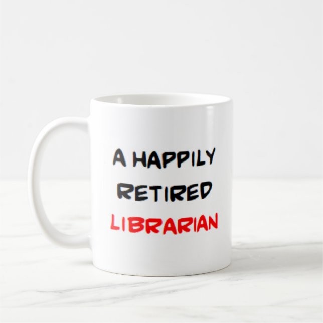 Mug bibliothécaire à la retraite (Gauche)