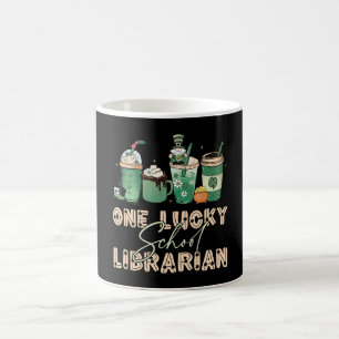 Mug Bibliothécaire chanceux de la Saint-Patrick