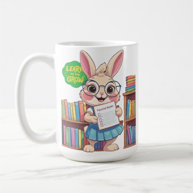 Mug Bibliothécaire en formation étoile – Édition Lapin (Gauche)