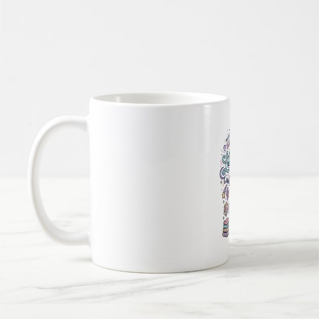 Mug Bibliothécaire Licorne de Vêtements Imprimés Magiq (Gauche)