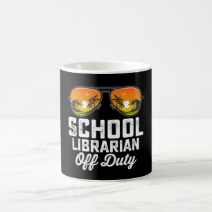 Mug Bibliothécaire scolaire hors service dernier jour 
