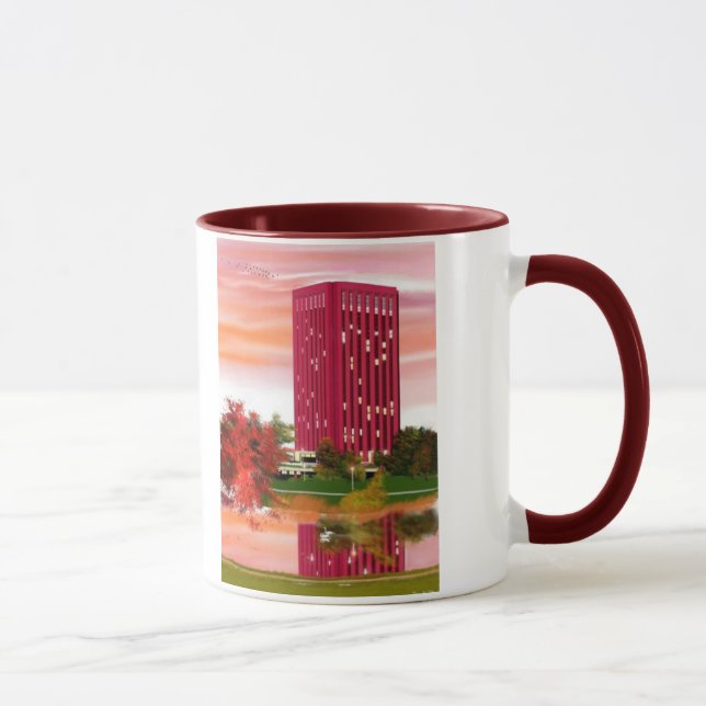 Mug Bibliothèque dans l'automne par Tam Nguyen (Droite)