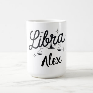 Mug Bibliothèque personnalisée Zodiac Sign Art