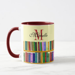 Mug Bibliothèque pour génie. Livres pour élèves intell
