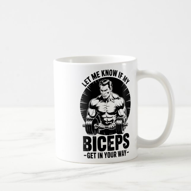 Mug Biceps drôles Fitness Musculation Haltérophilie  (Droite)