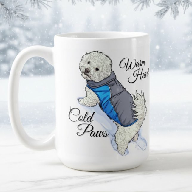 Mug Bichon à Neige à Cœur Chaud (Créateur téléchargé)