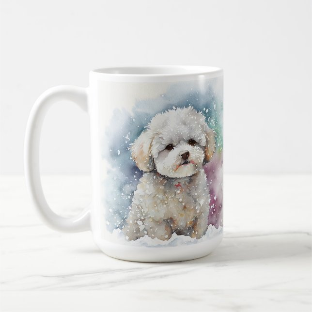MUG BICHON BICHON FRISE CHIEN FACE (Gauche)