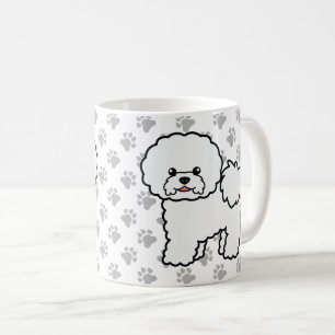 Mug Bichon Frise Chien de Dessin Animé Mignon & Pattes