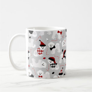 Mug Bichon Frise Christmas Grey