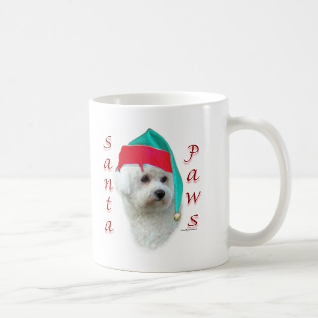 Mug Bichon Frise Père Noël Paws (Droite)