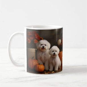 Mug Bichon Frise Puppy Automne Citrouille délice