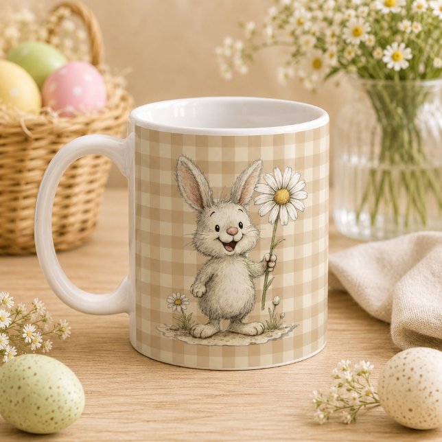 Mug Bicolor Taza Happy Easter para café (Créateur téléchargé)