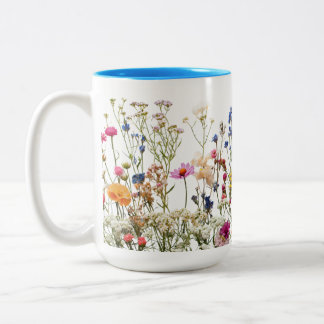 Mug bicolore 15 oz (bleu)