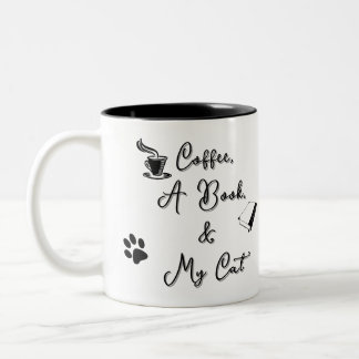 Mug bicolore 325 ml (noir sur blanc)