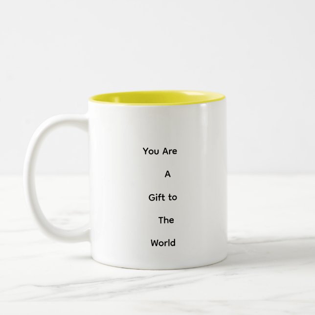 Mug bicolore caramel 330ml (Gauche)